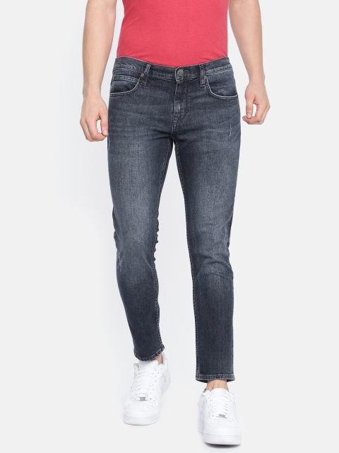 

Lee Men Blue Eric Skinny Fit Low-Rise Low Distress Stretchable Jeans