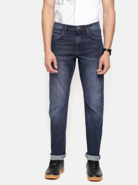 

Lee Men Blue Rodeo Regular Fit Mid-Rise Low Distress Stretchable Jeans