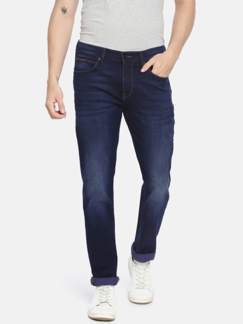 

Lee Men Blue Travis Slim Fit Mid-Rise Clean Look Stretchable Jeans