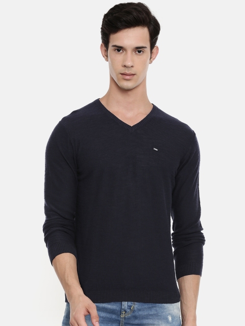 

Lee Men Navy Blue Oliver Solid Sweater
