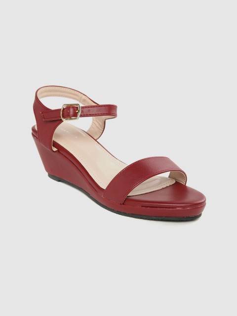 

Van Heusen Woman Maroon Solid Heels