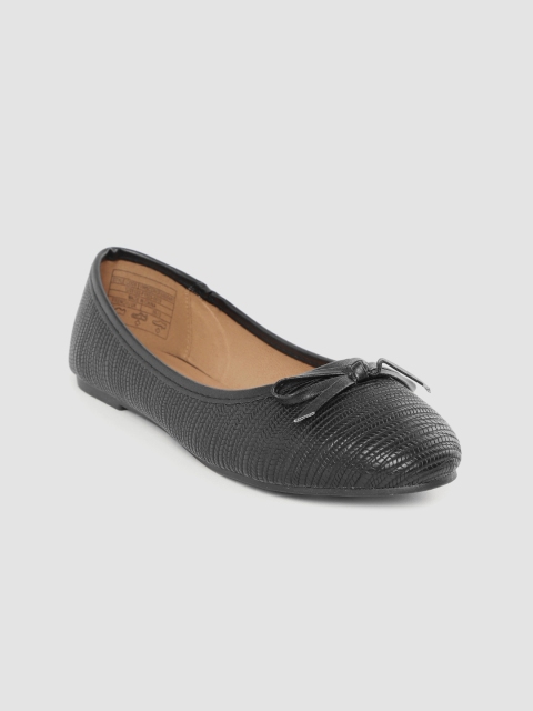 

Van Heusen Woman Women Black Textured Ballerinas