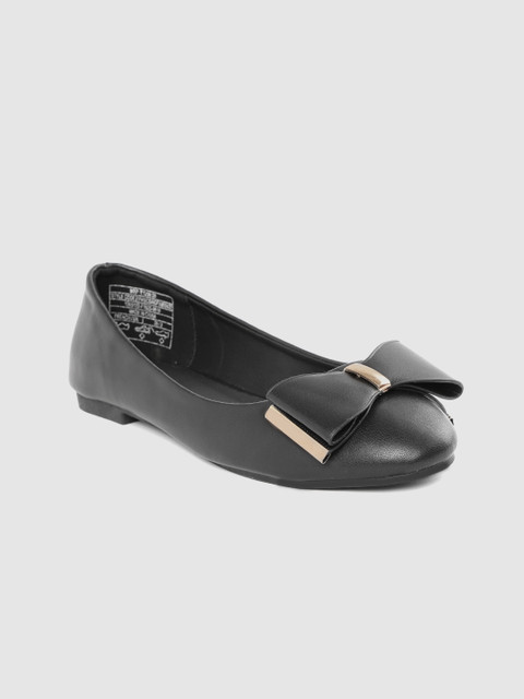 

Van Heusen Woman Women Black Solid Ballerinas