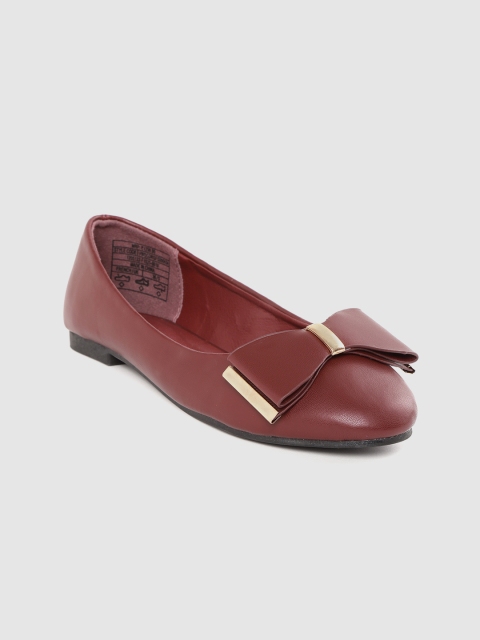 

Van Heusen Woman Women Burgundy Solid Ballerinas