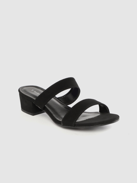 

Van Heusen Woman Black Solid Block Heels