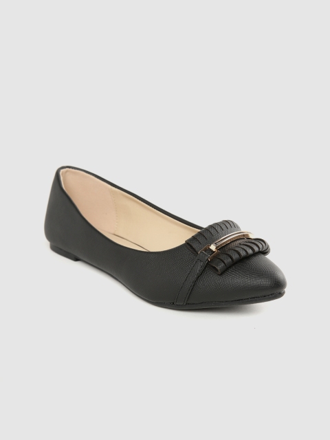 

Van Heusen Woman Women Black Solid Ballerinas