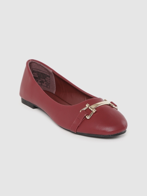 

Van Heusen Woman Maroon Solid Ballerinas