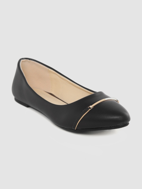 

Van Heusen Woman Women Black Solid Ballerinas