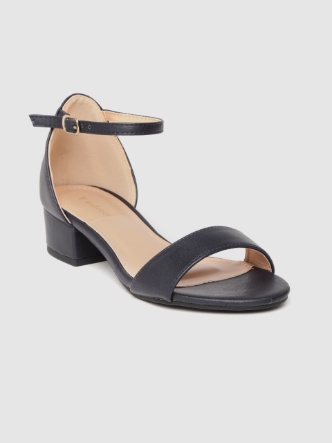 

Van Heusen Woman Women Navy Blue Solid Heels