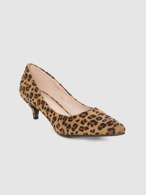 

Van Heusen Woman Women Beige & Brown Leopard Print Pumps