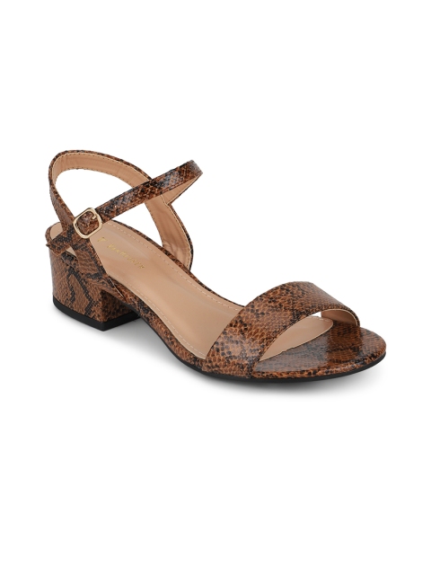 

Van Heusen Woman Women Brown Textured Heels