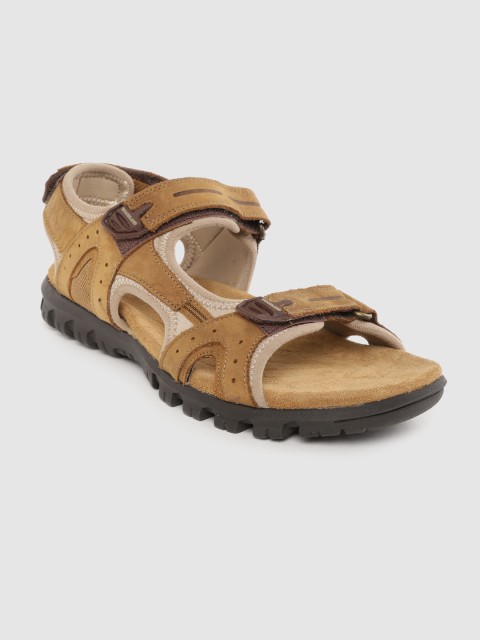 

Woodland Men Khaki Nubuck Leather Comfort Sandals