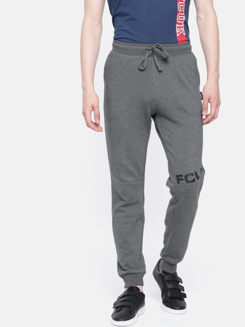 

French Connection Men Grey Melange solid Slim Fit Joggers