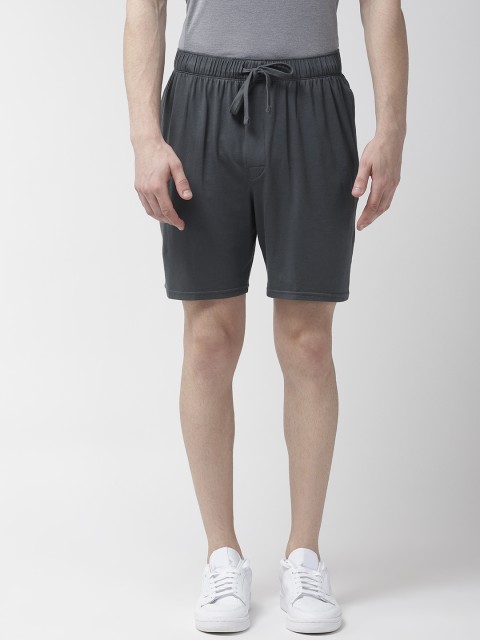

Marks & Spencer Men Charcoal Grey Solid Regular Fit Shorts