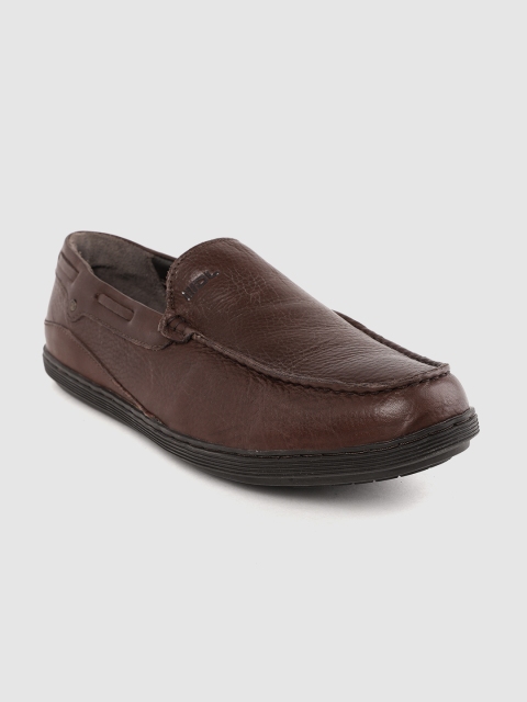 

Woodland Men Coffee Brown Leather Driving Shoes