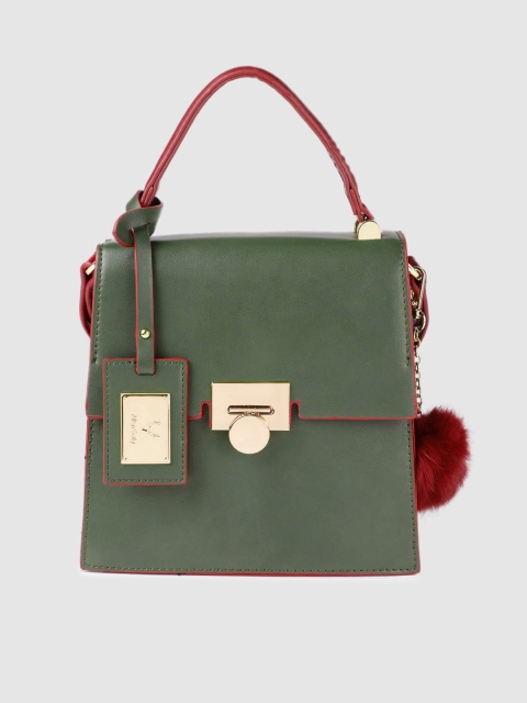 

Allen Solly Khaki Green Solid Satchel