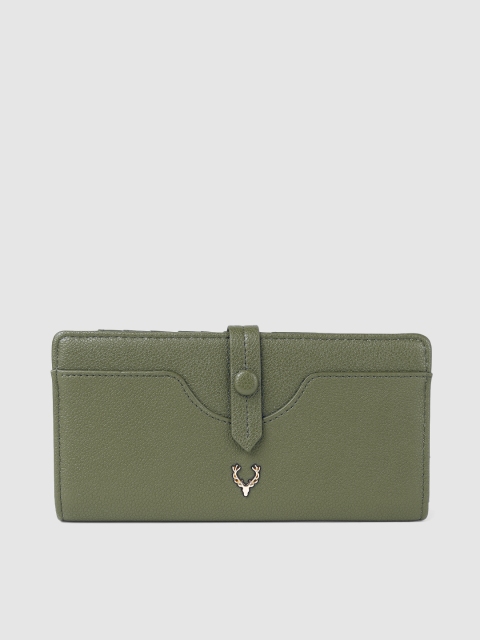 

Allen Solly Women Green Textured Two Fold Wallet