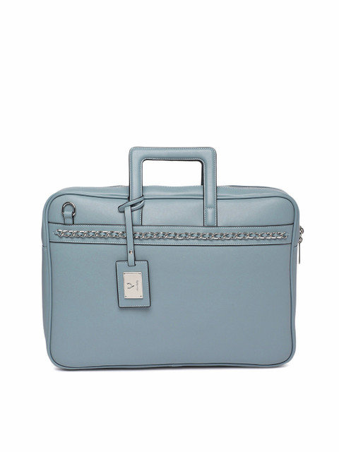 

Allen Solly Women Blue Solid Laptop Bag