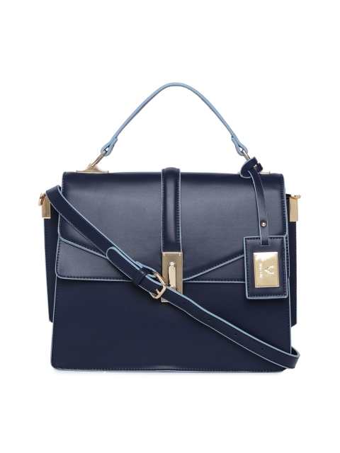 

Allen Solly Navy Blue Solid Satchel