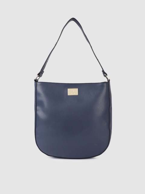 

Allen Solly Navy Blue Solid Shoulder Bag