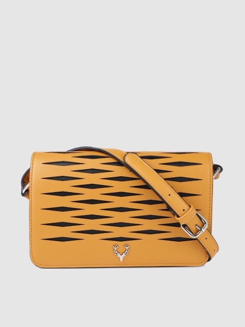 

Allen Solly Yellow Solid Sling Bag