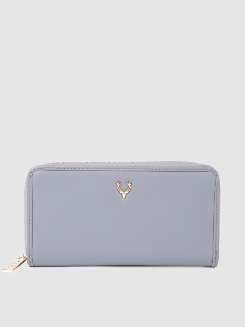 

Allen Solly Women Blue Solid Zip Around Wallet