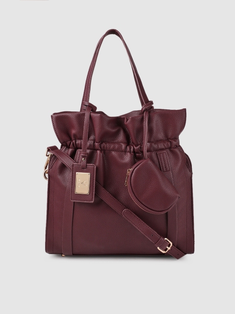 

Allen Solly Burgundy Solid Shoulder Bag