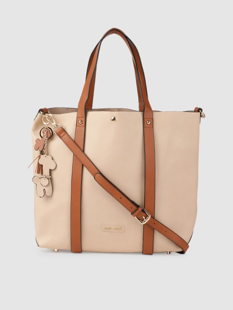 

Allen Solly Beige Solid Tote Bag