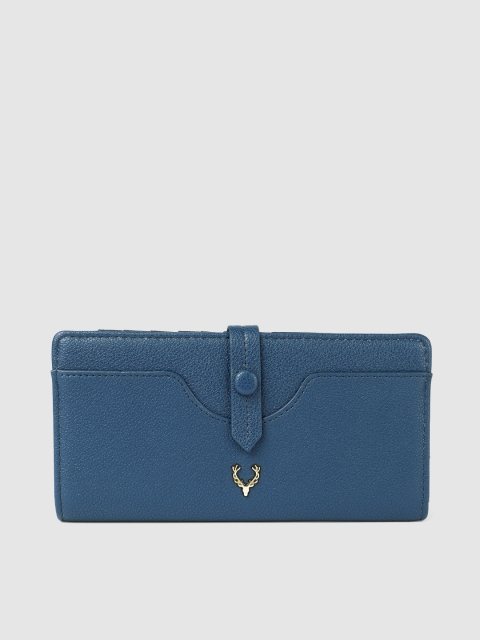 

Allen Solly Women Blue Textured Two Fold Wallet