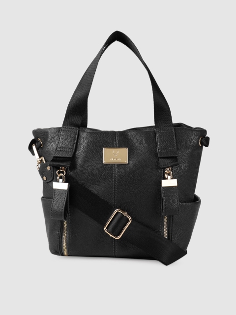 

Allen Solly Black Solid Handheld Bag