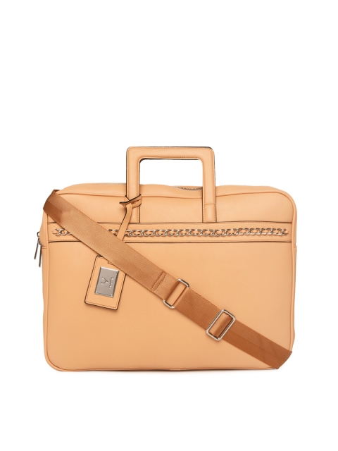 

Allen Solly Women Beige Solid Laptop Bag