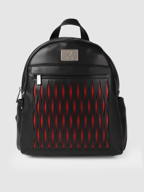 

Allen Solly Women Black Solid Backpack