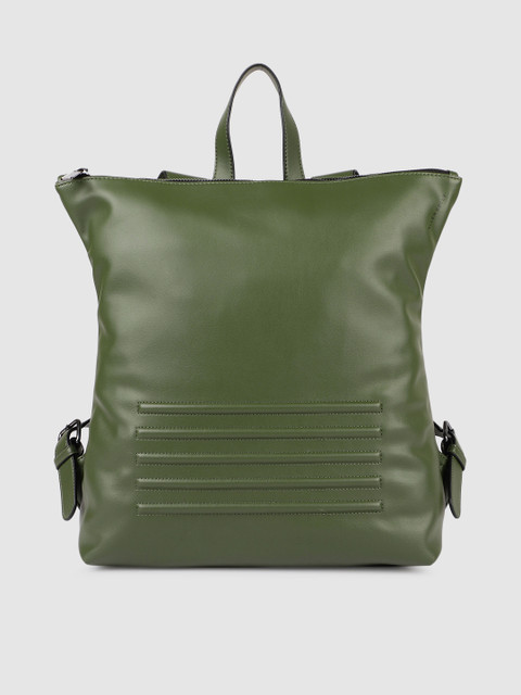 

Allen Solly Women Olive Green Solid Backpack
