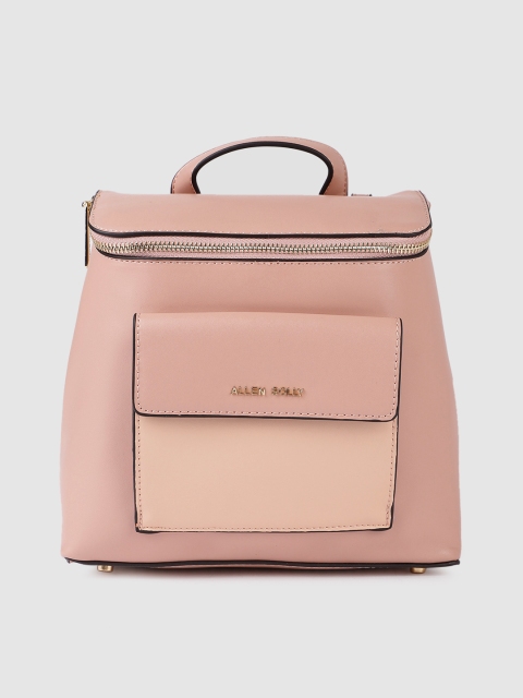 

Allen Solly Women Pink Solid Backpack