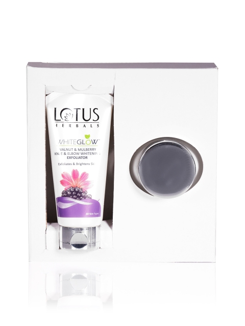 

Lotus Herbals Sustainable Set of White Glow Knee Elbow Whitening Exfoliator Hydrating Cream