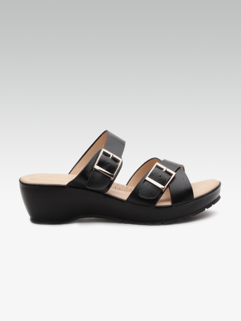 

Carlton London Women Black Solid Wedges