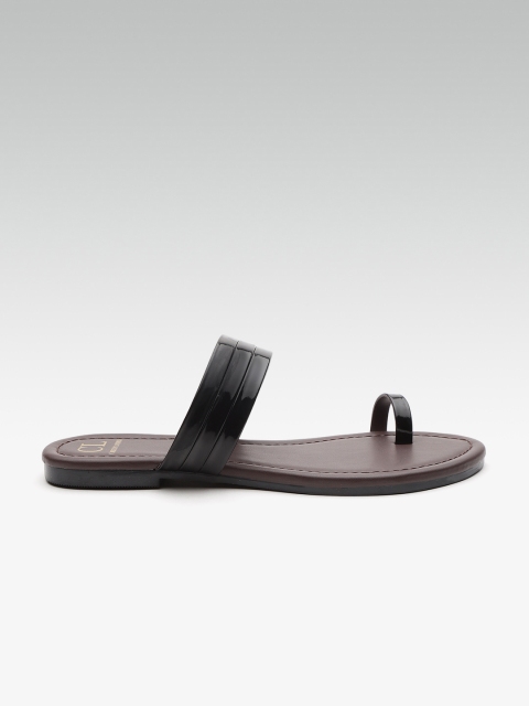 

Carlton London Women Black Solid One Toe Flats