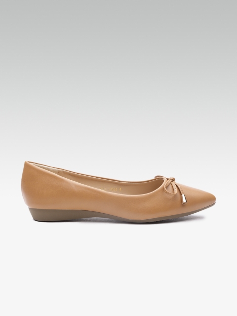 

Carlton London Women Tan Brown Solid Ballerinas