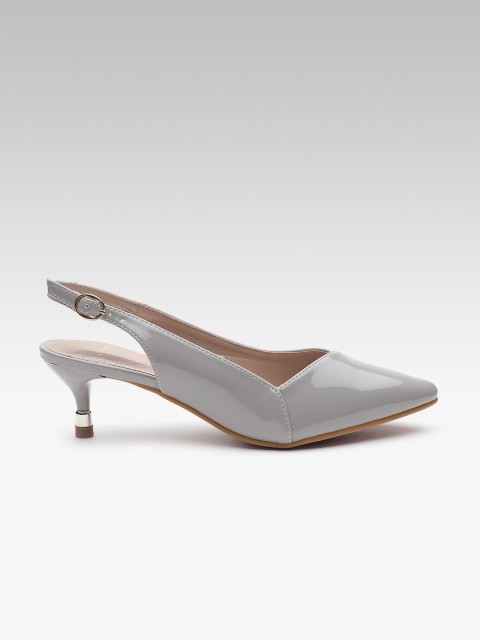 

Carlton London Women Grey Solid Pumps