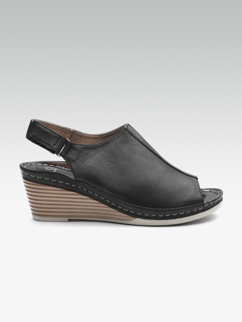 

Carlton London Women Black Solid Mules