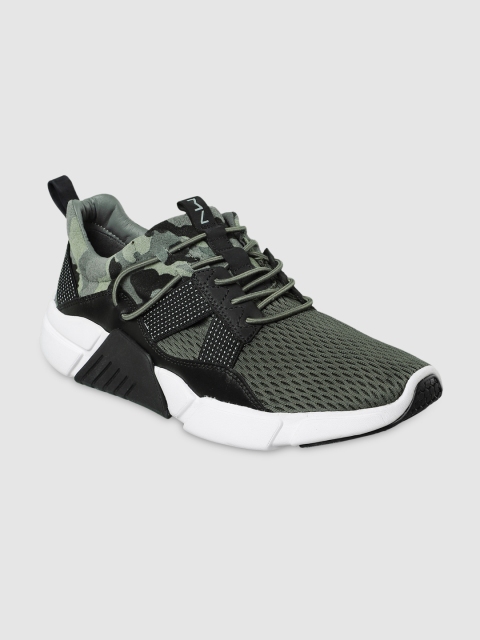 

Skechers Men Black & Olive Green Mark Nason BLOCK - CURVATURE Sneakers