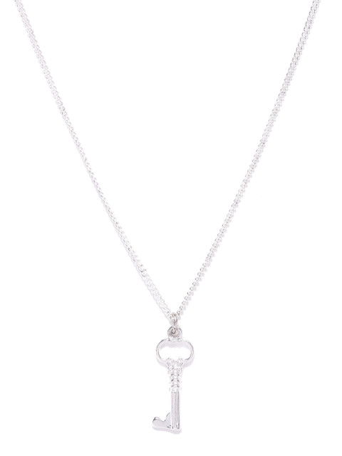 

Forever New Silver-Toned Key Pendant Necklace