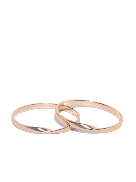 

Forever New Set of 2 Gold-Toned Bangle-Style Bracelets