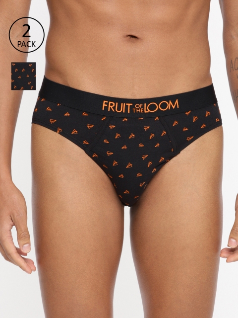 

Fruit of the Loom Men Pack of 2 Briefs, Black