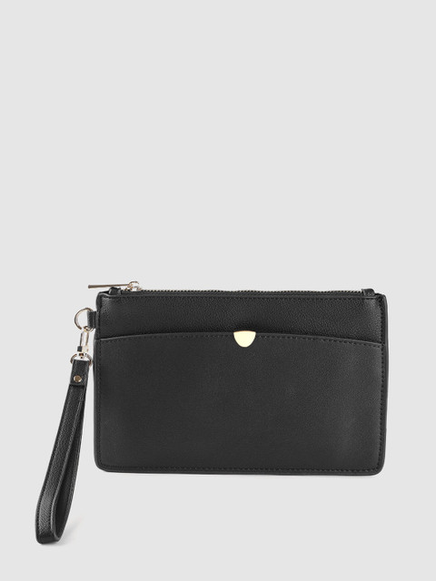 

Forever New Black Solid Clutch