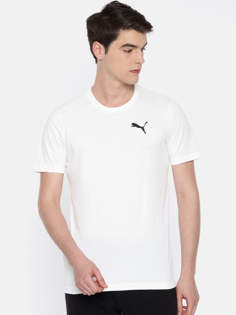 

Puma Men White Solid Active Soft Dry Cell Round Neck T-shirt