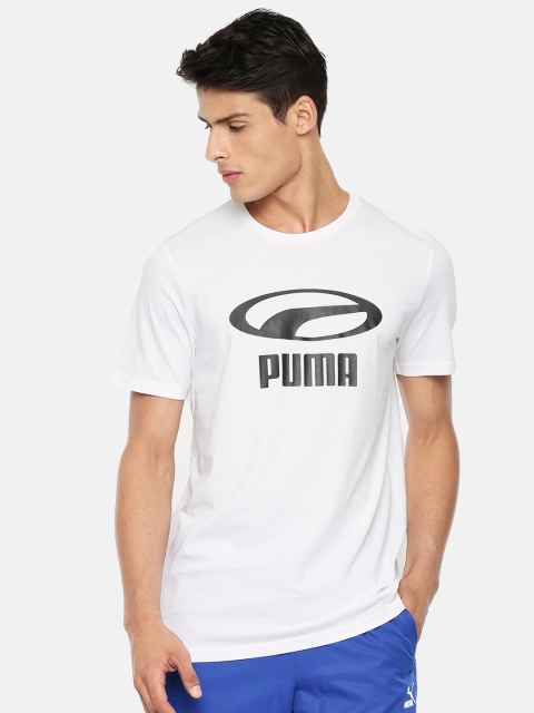 

Puma Men White & Black Printed Round Neck PUMA XTG T-shirt