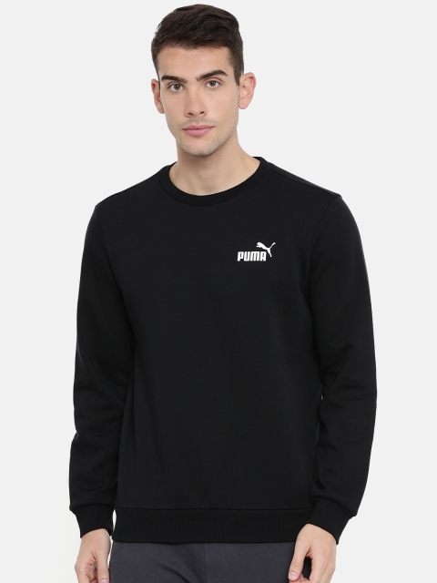 

Puma Men Black Solid ESS Logo Crew Sweatshirt