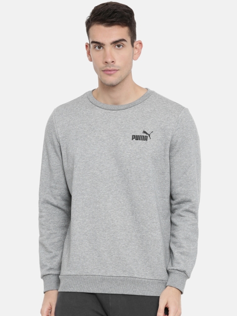 

Puma Men Grey Solid ESS Logo Crew Regular Fit Sweatshirt