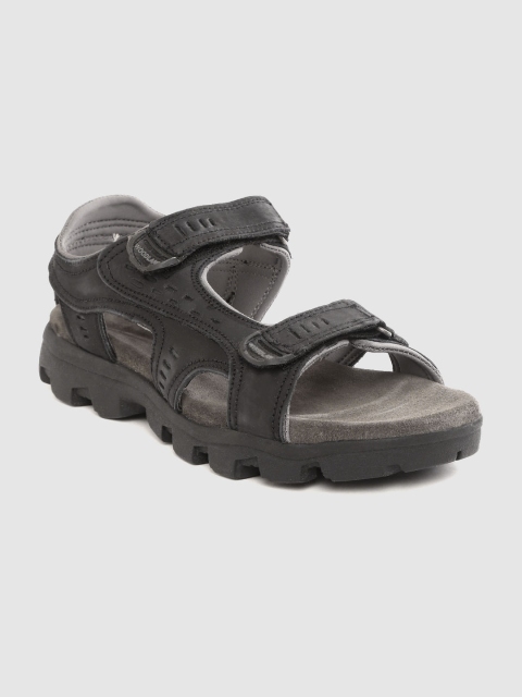 

Woodland Men Black Nubuck Comfort Sandals